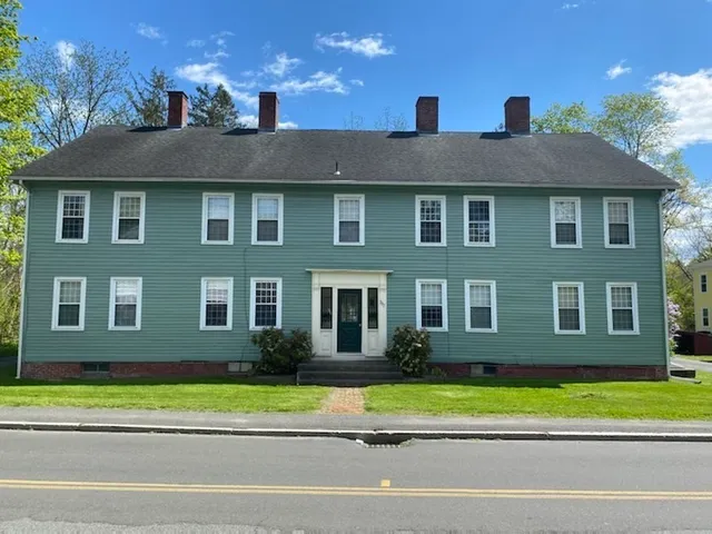 a front view of a house