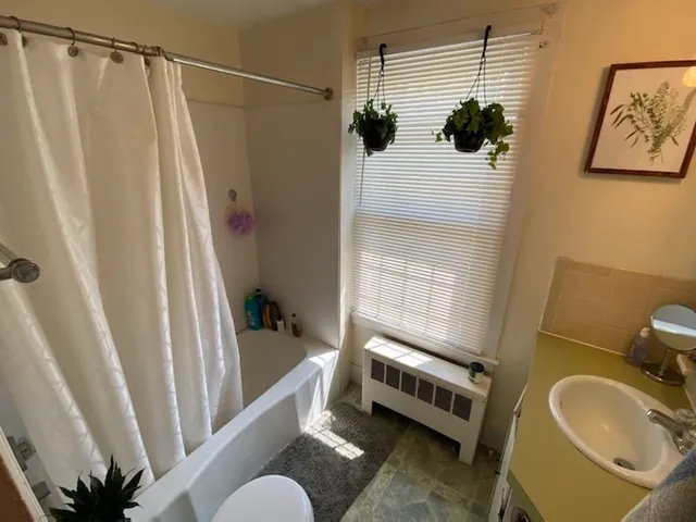 a bathroom with a sink and a tub