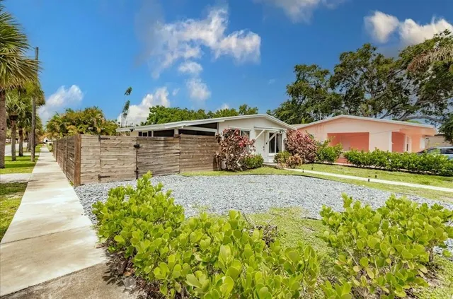 a view of house with outdoor space and swimming pool