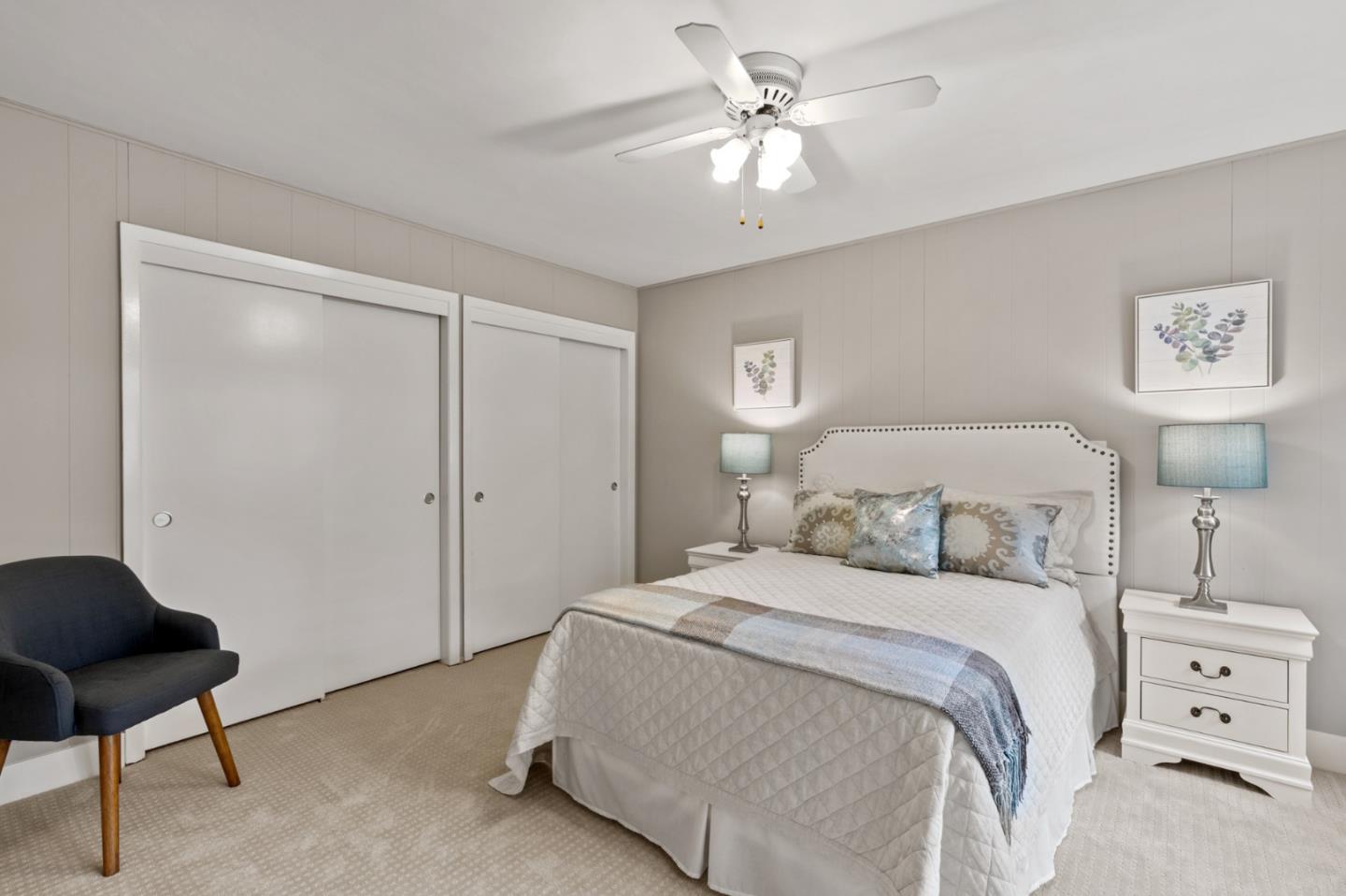 30 Knollcrest Road Hillsborough, CA 94010 - Photo 22 of 33 a bedroom with a bed and a chair
