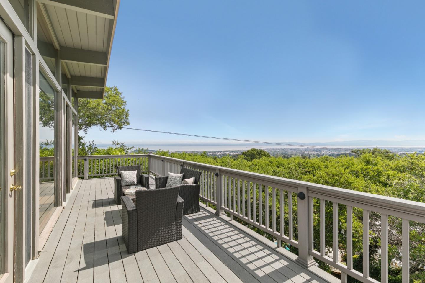 30 Knollcrest Road Hillsborough, CA 94010 - Photo 9 of 33 a view of balcony with wooden floor and seating space
