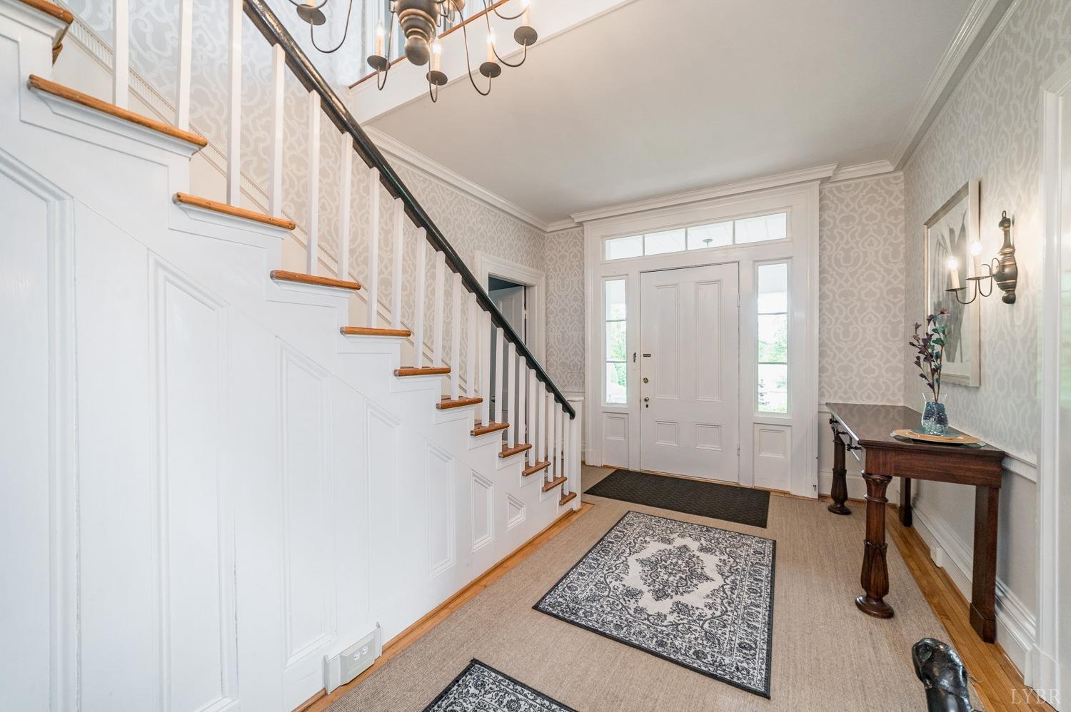 7821 Bellevue Road Goode, VA 24556 - Photo 54 of 78 a view of entryway and hall with wooden floor