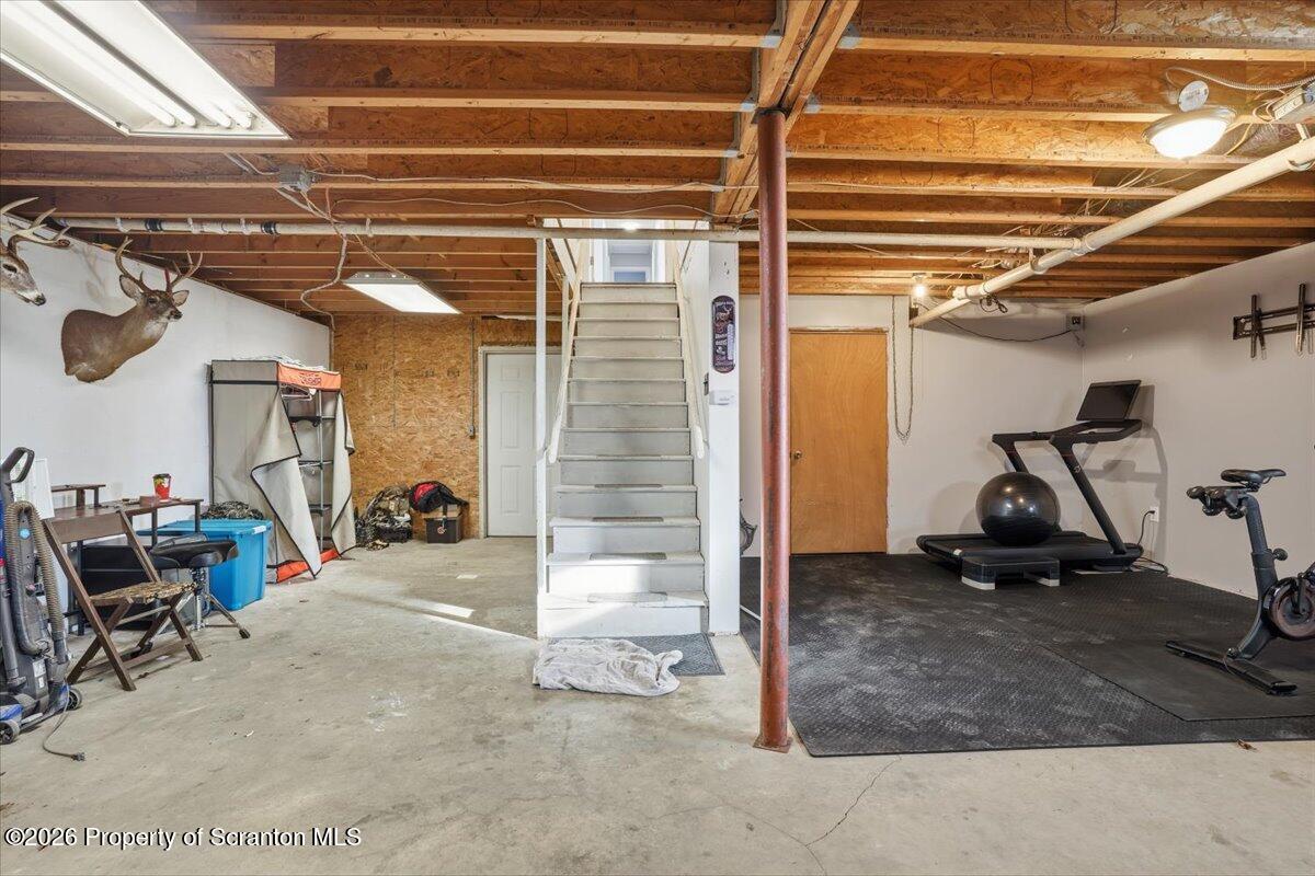 44 Franks Old Road Pleasant Mount, PA 18453 - Photo 32 of 49 a view of a room with gym equipment