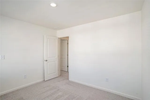 a view of an empty room