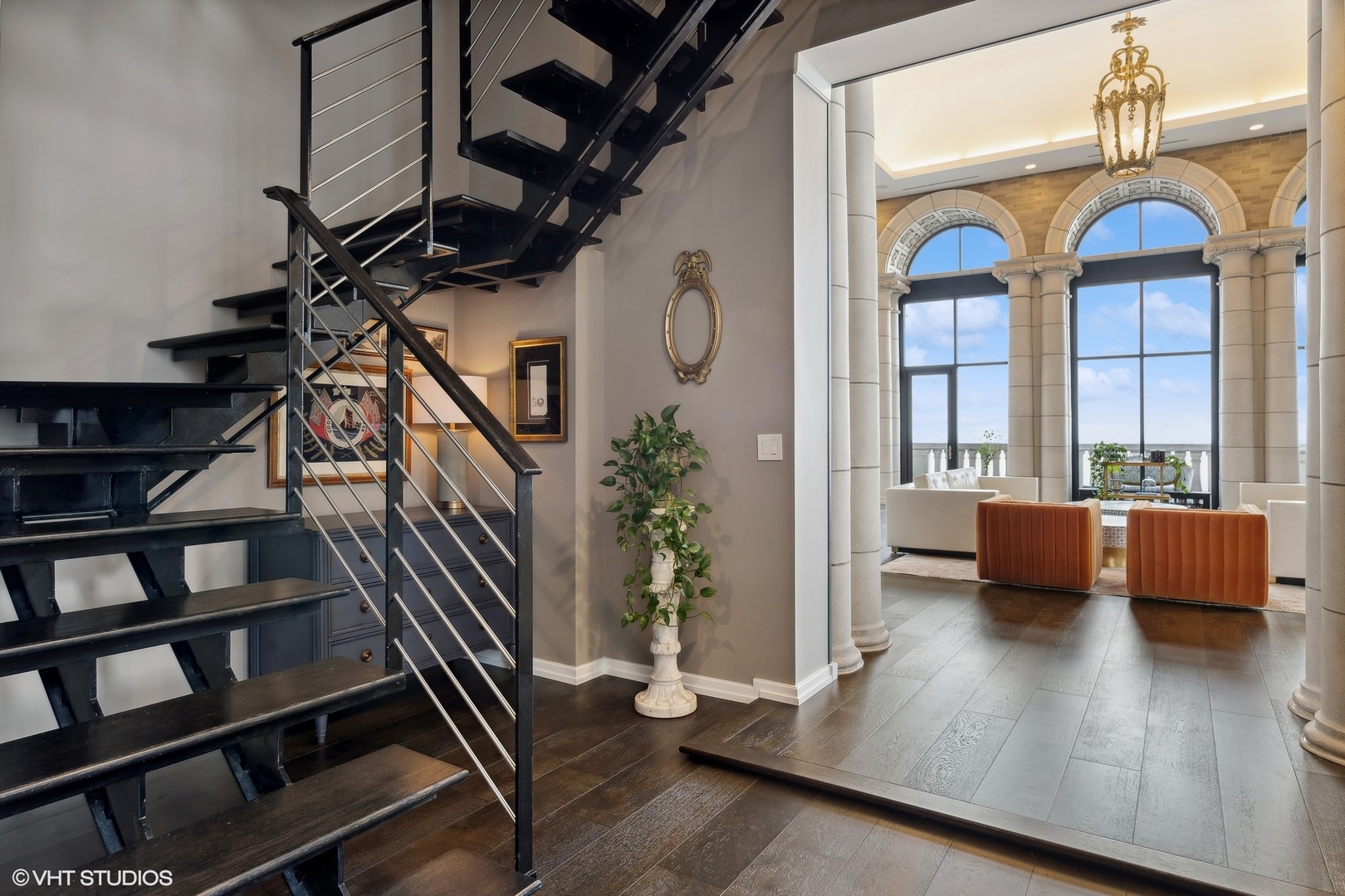 6 North Michigan Avenue, Unit 1901 Chicago, IL 60602 - Photo 14 of 54 a view of entryway and hall with wooden floor