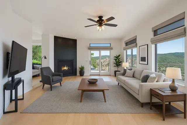 a view of an empty room