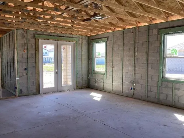 a view of a large window