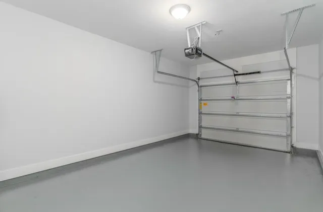 a view of a room with empty racks