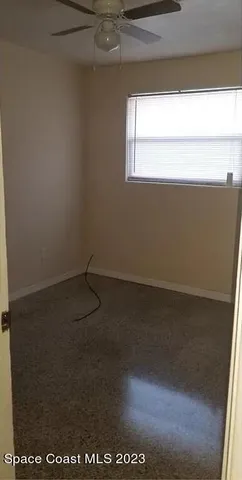 a view of a room with an empty space