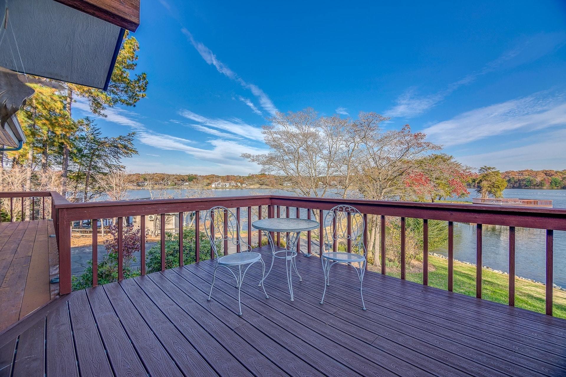 3624 Kemp Ford Road Union Hall, VA 24176 - Photo 38 of 60 a view of roof deck with wooden floor and fence