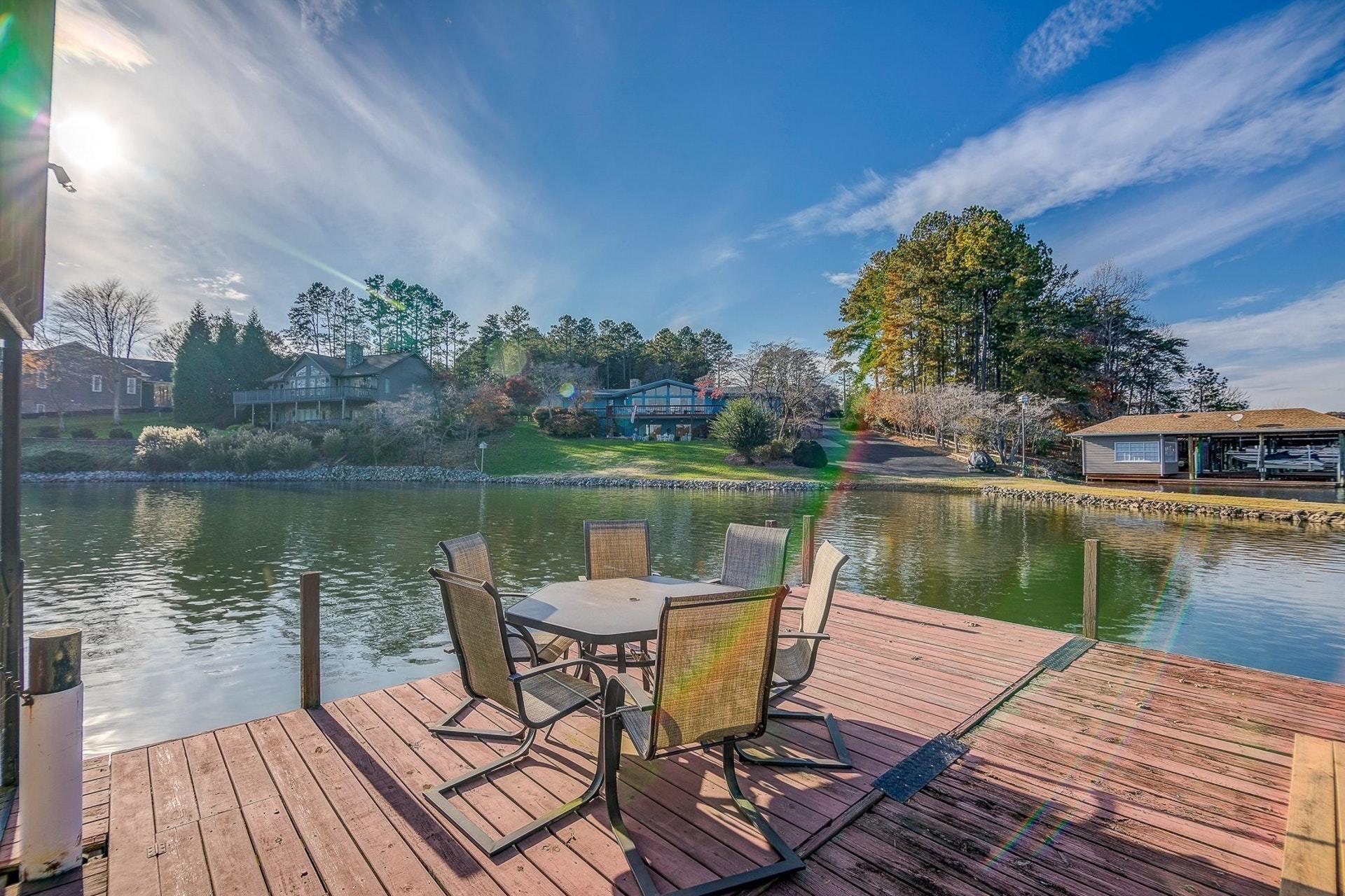 3624 Kemp Ford Road Union Hall, VA 24176 - Photo 51 of 60 a lake view with a wooden floor and lake view
