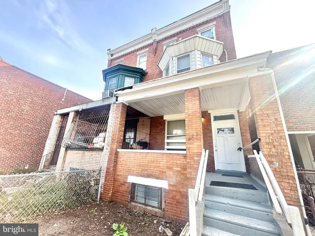 a front view of a house