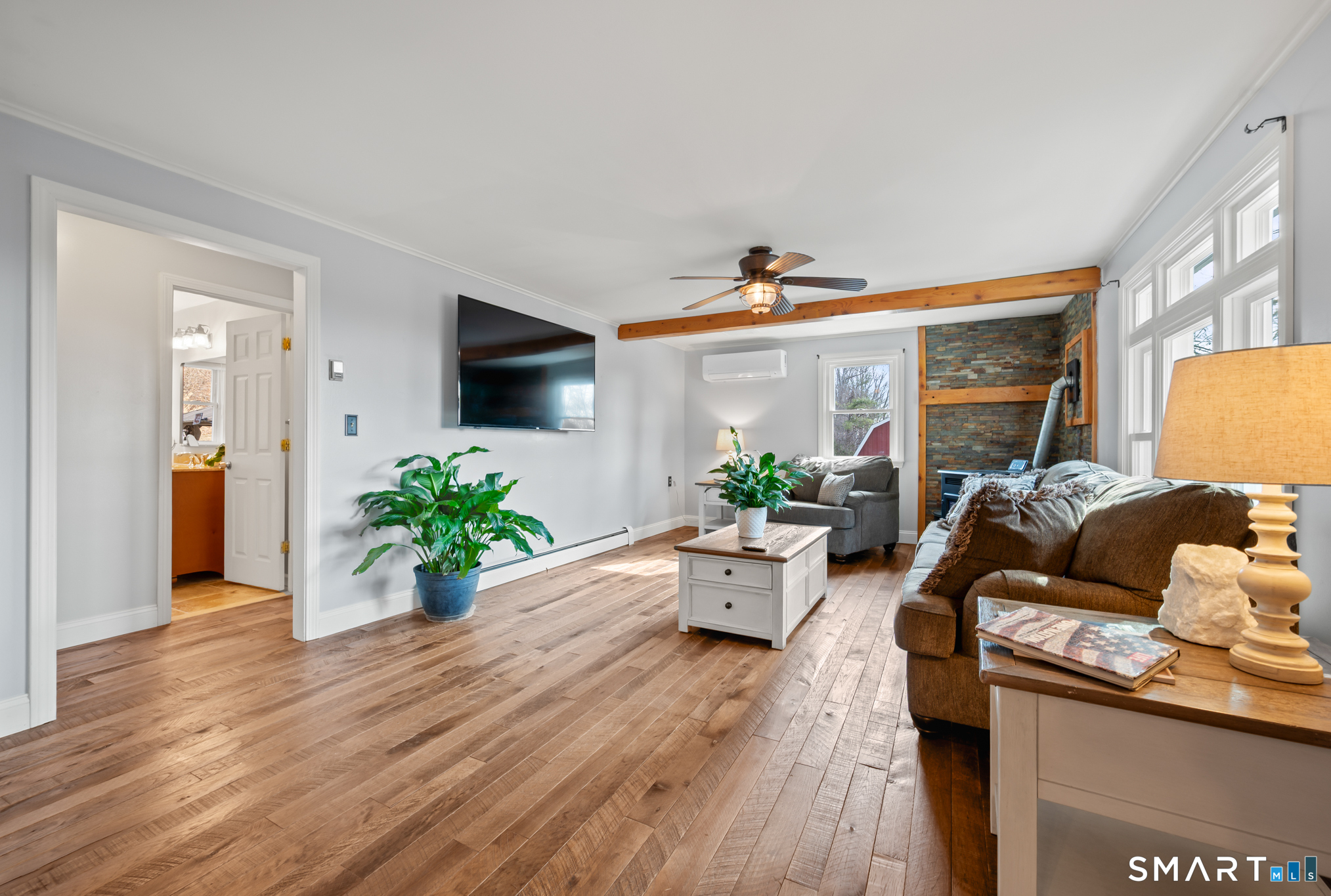 64 Westford Road Eastford, CT 06242 - Photo 15 of 40 a living room with furniture and a potted plant