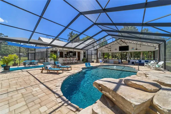 a view of outdoor space and deck