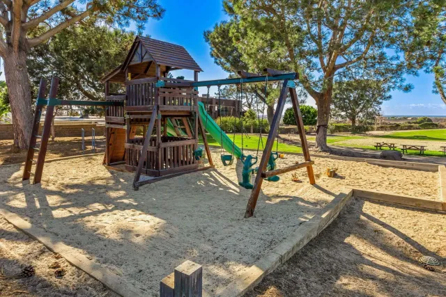 a view of a lake with a yard