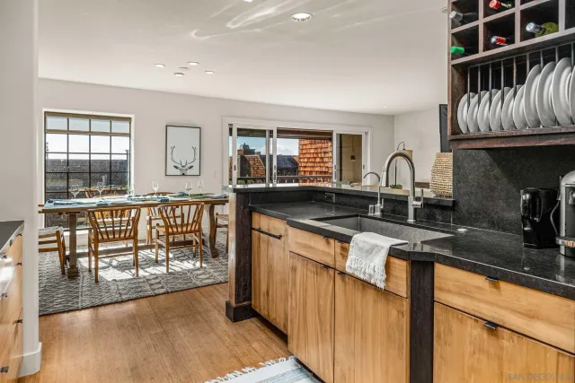 a view of a balcony with city view