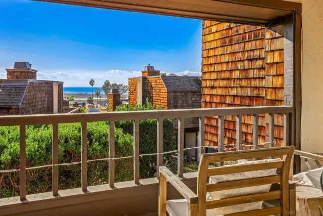 a view of balcony with couch