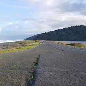 a view of an ocean and beach