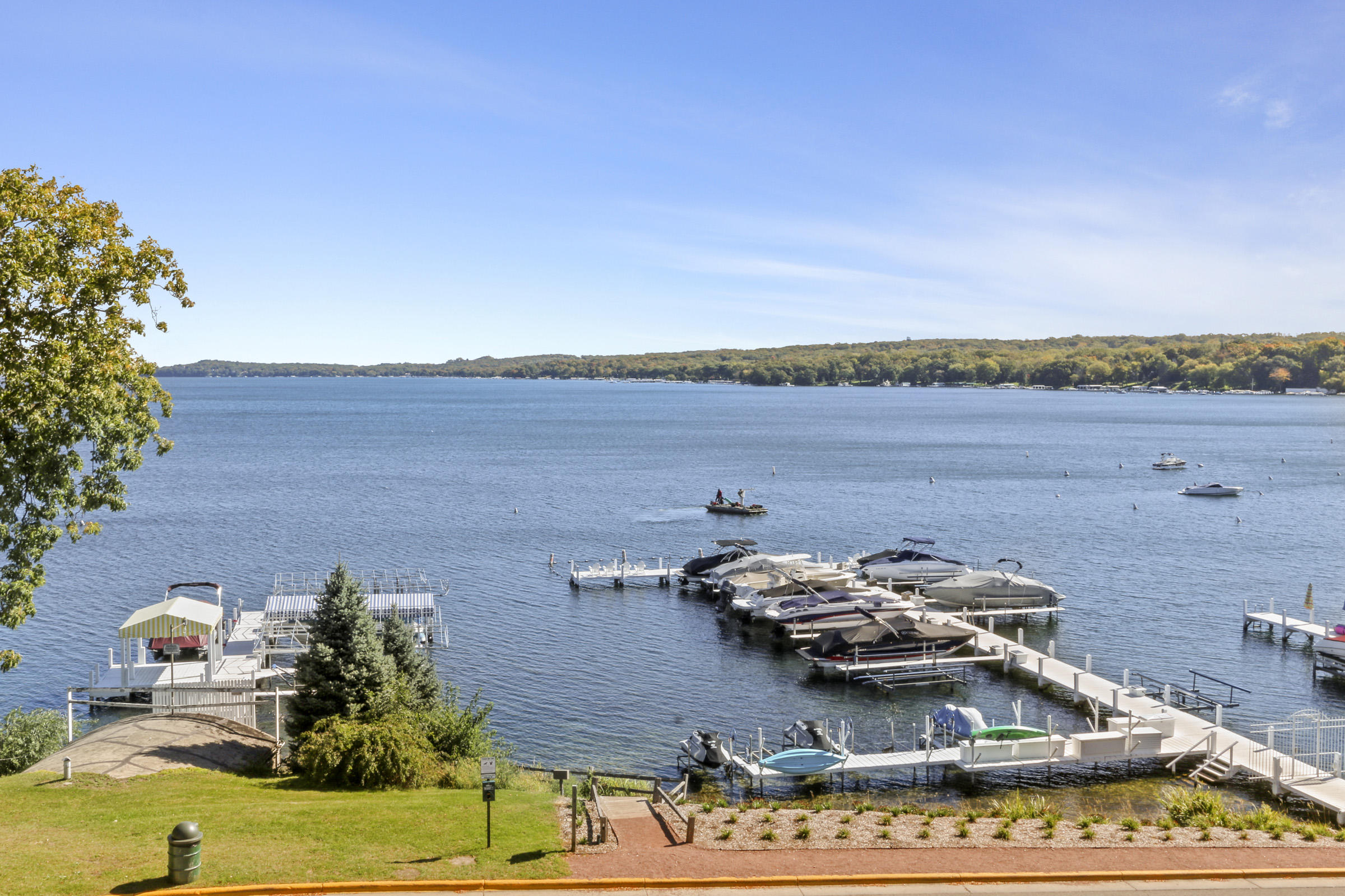 150 Lake Street, Unit 4F Fontana, WI 53125 - Photo 1 of 1 Views from Balcony