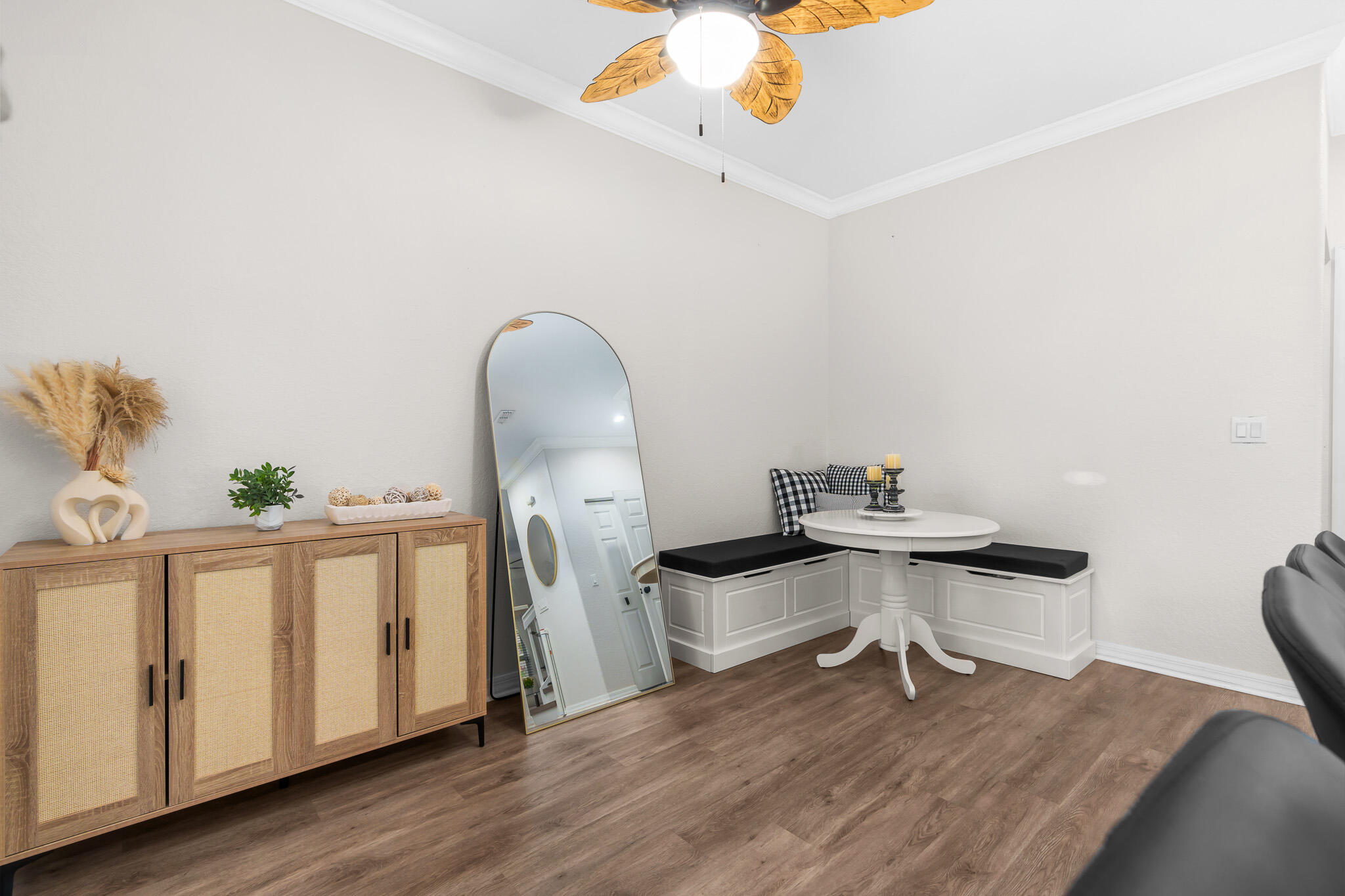 155 Monterey Bay Drive Boynton Beach, FL 33426 - Photo 12 of 37 a view of a workspace with furniture and wooden floor