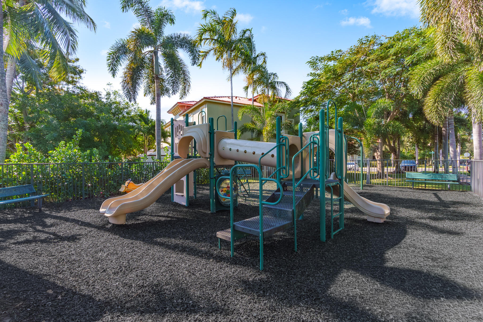 155 Monterey Bay Drive Boynton Beach, FL 33426 - Photo 34 of 37 a view of a house with backyard and a slide