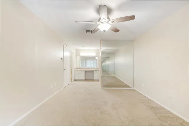 a view of an empty room