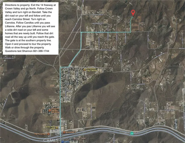 $199,999 | 0 Vic Mayme St/ Almartha Street, Acton, CA 93510