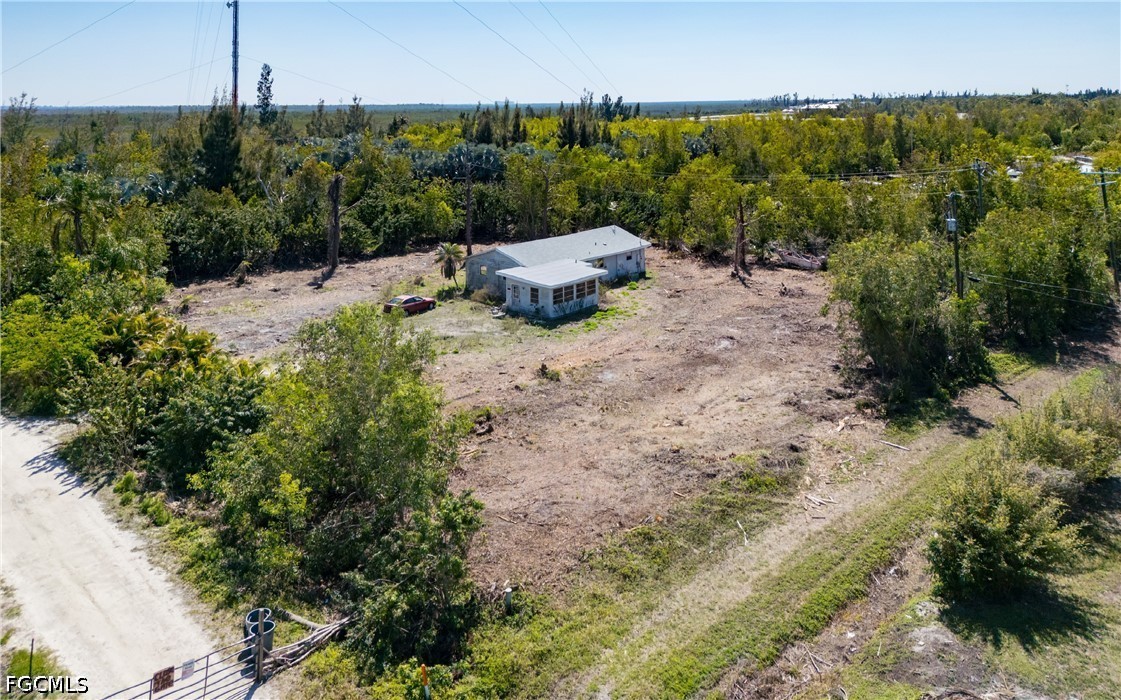 5427 Easy Street Bokeelia, FL 33922 - Photo 5 of 9 a view of a backyard with plants and lake view
