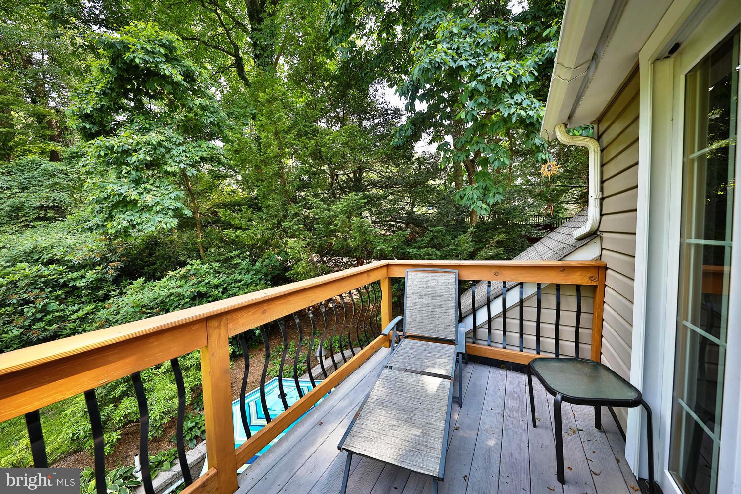 923 Rydal Road Jenkintown, PA 19046 - Photo 37 of 56 a balcony with wooden floor and outdoor space