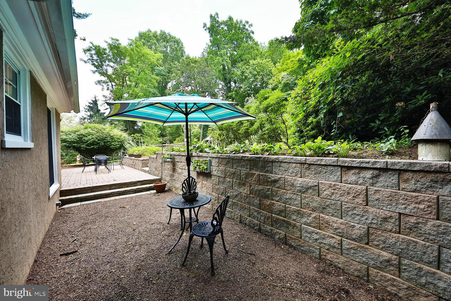 923 Rydal Road Jenkintown, PA 19046 - Photo 40 of 56 Back Patio with gas hookup for BBQ