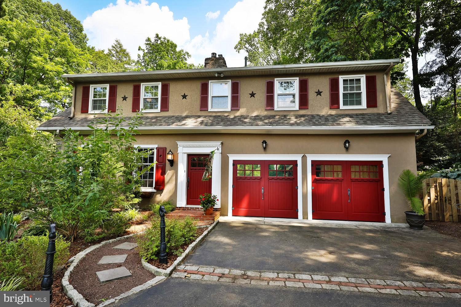 923 Rydal Road Jenkintown, PA 19046 - Photo 55 of 56 a view of a house with a yard and garage