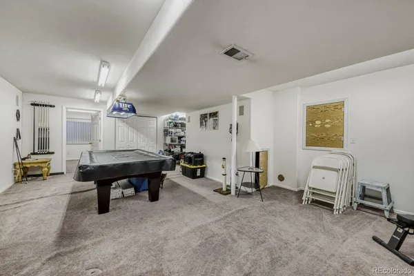 a room with furniture