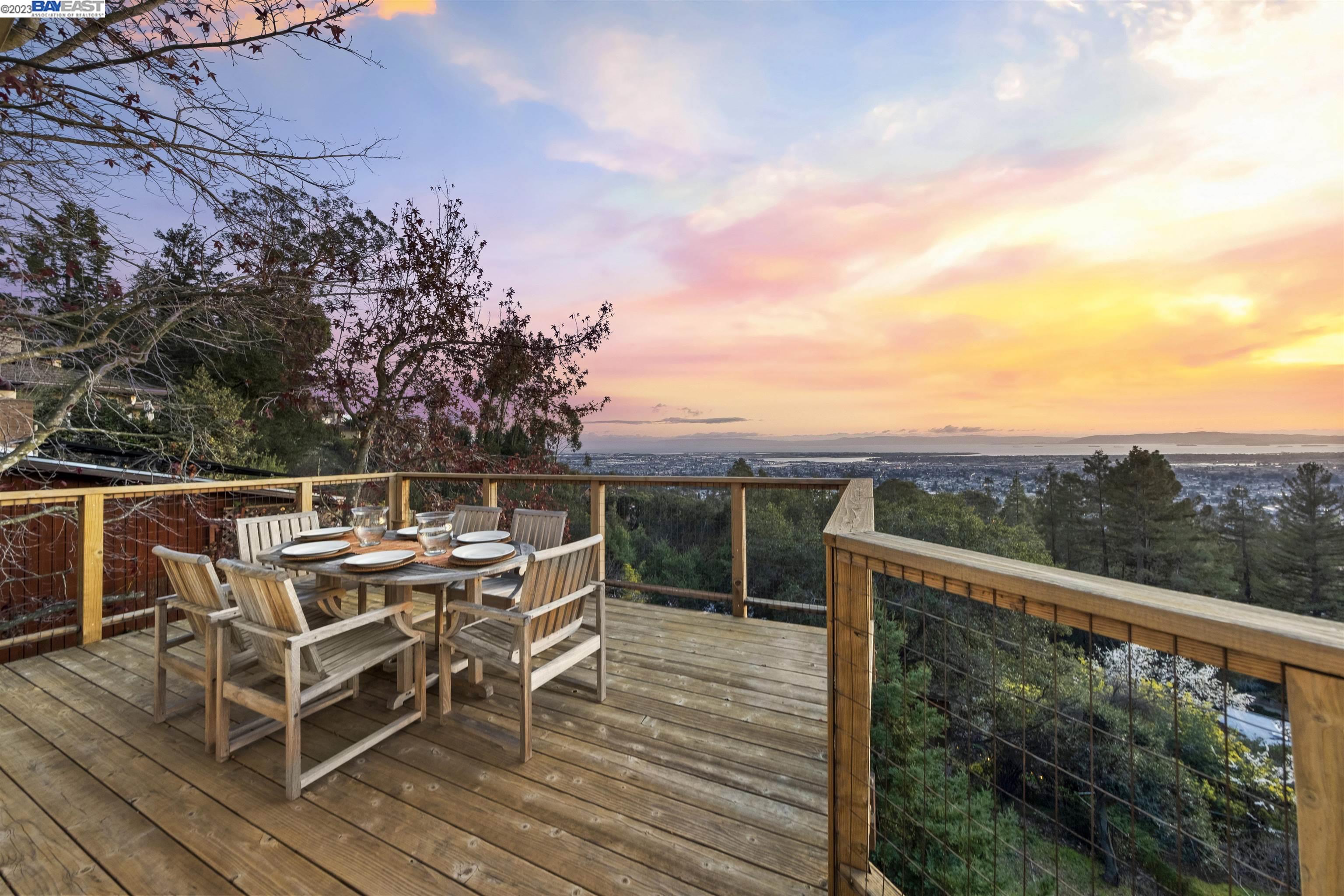 3425 Brunell Drive Oakland, CA 94602 - Photo 1 of 1 a view of a balcony with wooden floor and fence