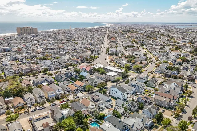 a view of an ocean and beach