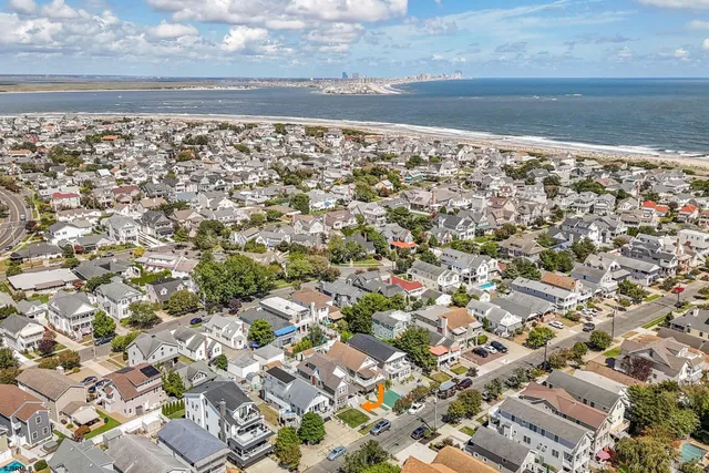 an aerial view of a city
