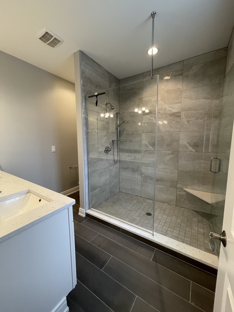 2036 West 18th Street, Unit 4 Chicago, IL 60608 - Photo 26 of 29 a bathroom with a shower and a sink