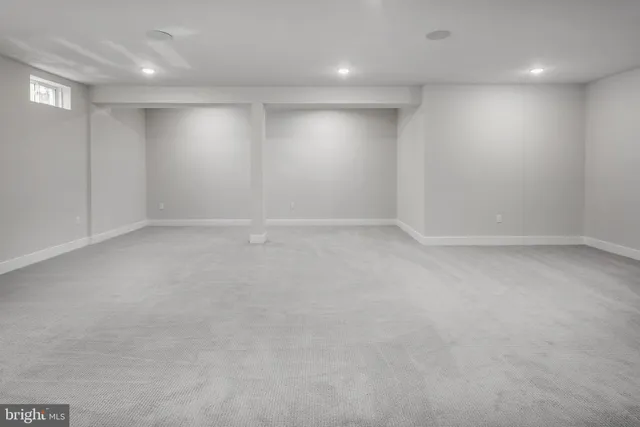 an empty room with window