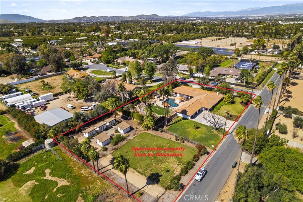 7710 Broadacre Place Riverside, CA 92504 - Photo 57 of 65 an aerial view of residential houses with outdoor space