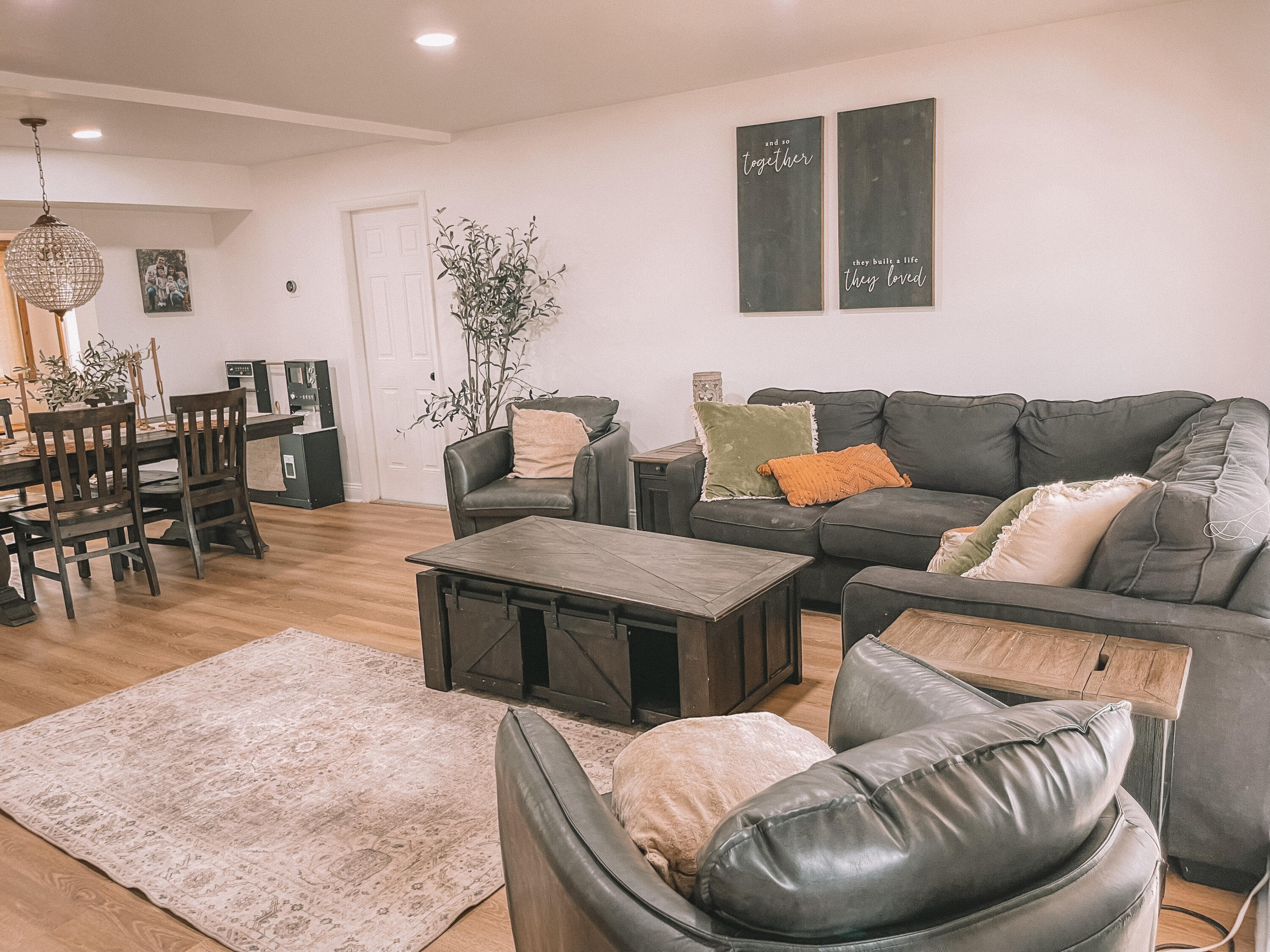 2171 Northeast 44th Court Lighthouse Point, FL 33064 - Photo 3 of 24 a living room with furniture and wooden floor