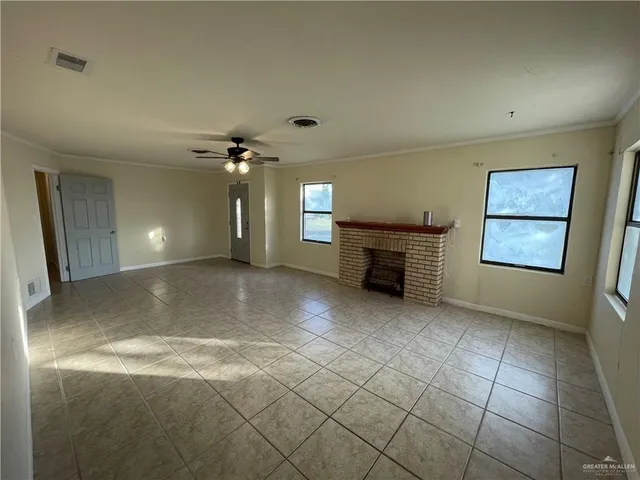a view of a livingroom with a fireplace