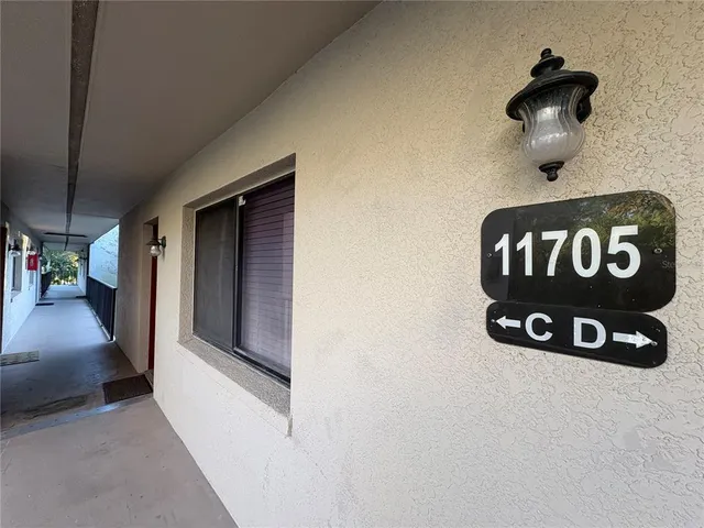 a view of a hallway with a small space