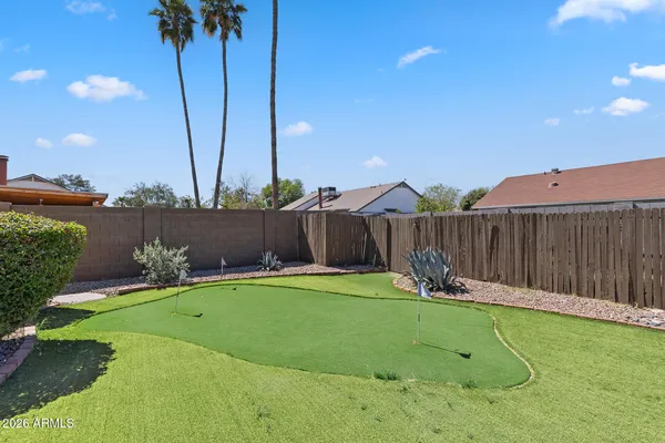 a backyard of a house