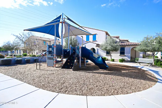 a view of a volley ball court