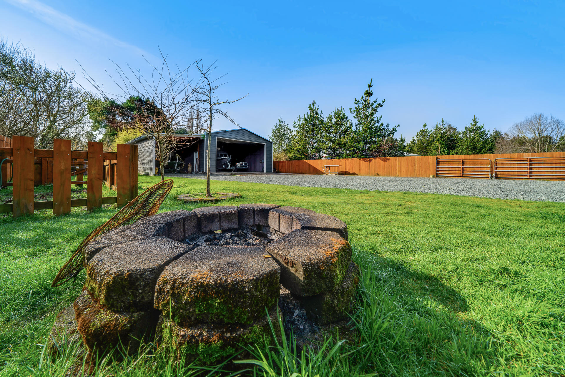 35355 Bayside Gardens Road Nehalem, OR 97131 - Photo 37 of 42 Fenced yard, firepit