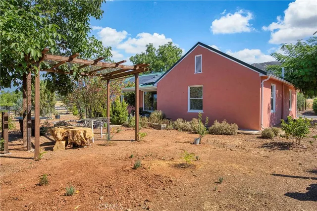 a view of stairs and flowers