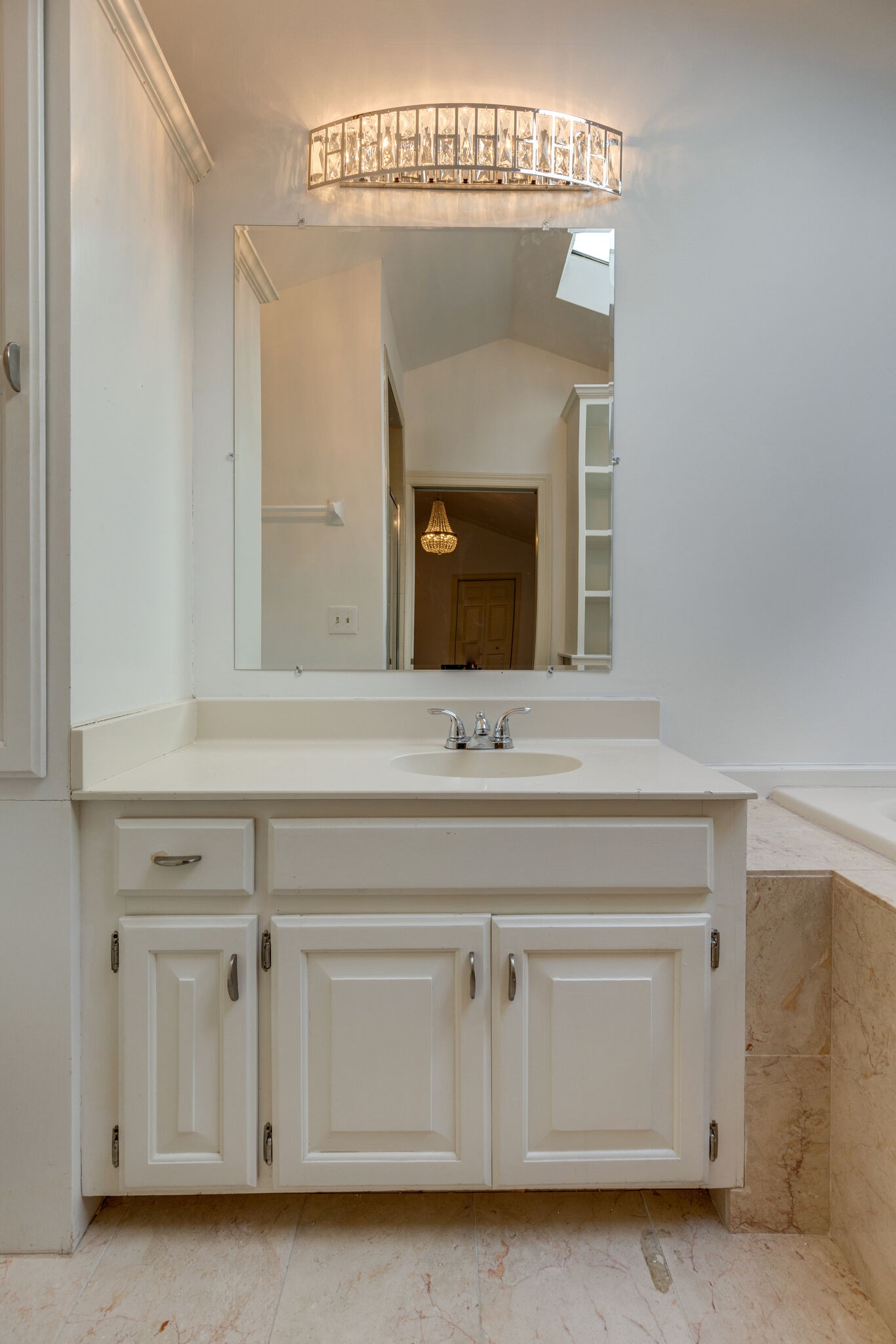 111 Mockingbird Road Nashville, TN 37205 - Photo 32 of 49 a bathroom with a sink vanity and a mirror