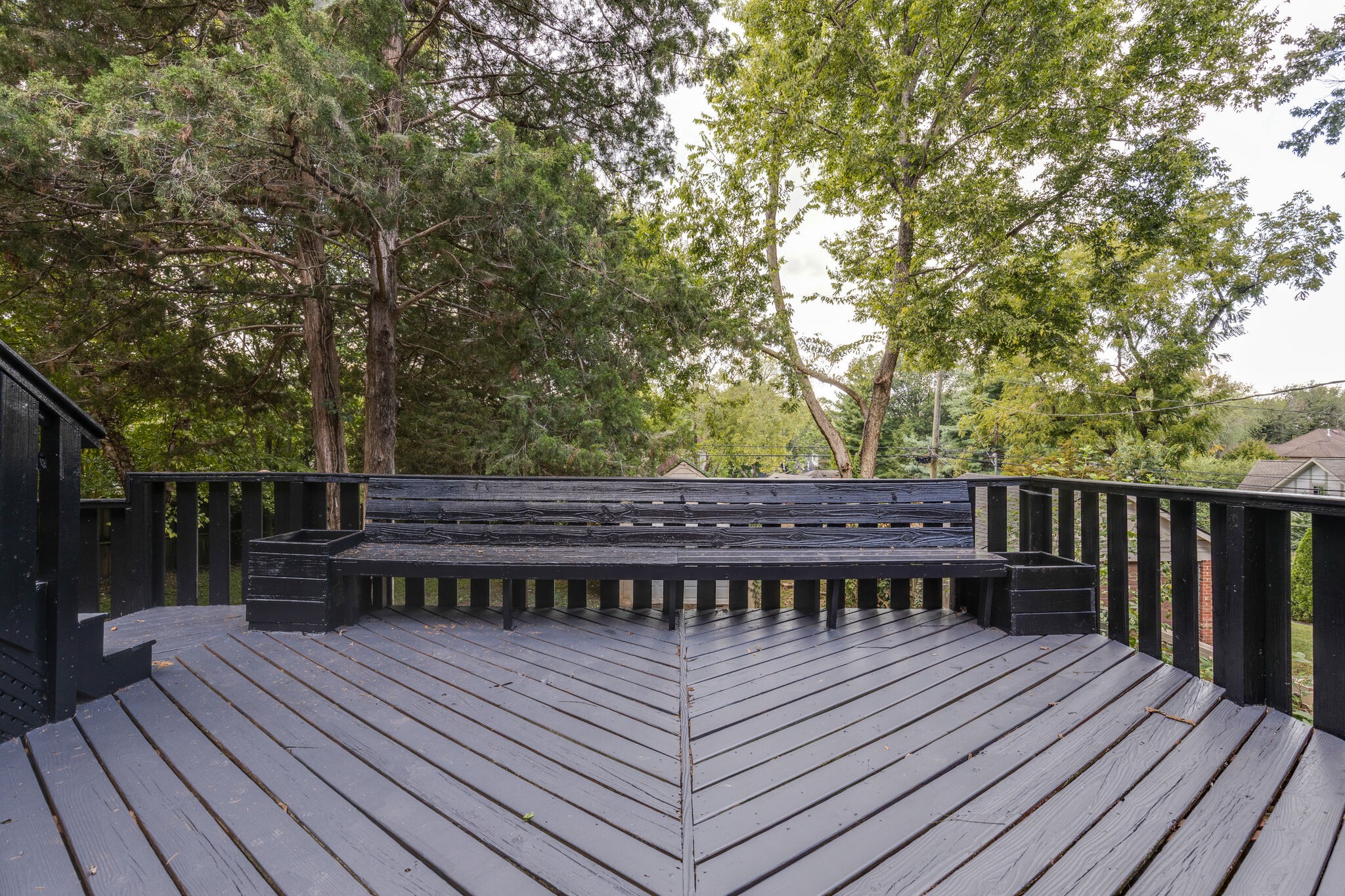 111 Mockingbird Road Nashville, TN 37205 - Photo 44 of 49 a view of a wooden deck with a patio