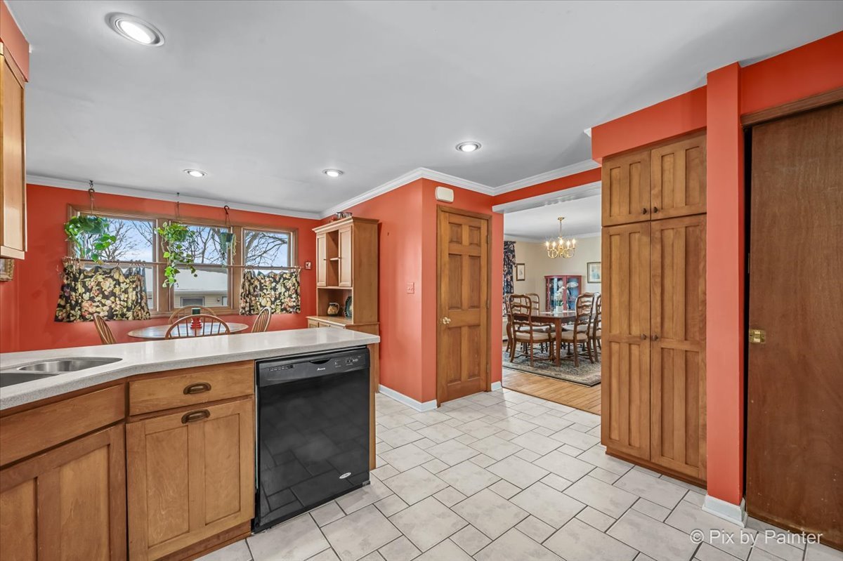11N575 Rohrssen Road Elgin, IL 60120 - Photo 16 of 58 a kitchen with stainless steel appliances granite countertop a refrigerator and a sink
