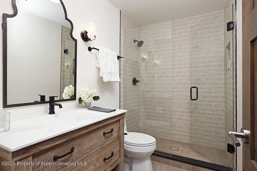 333 Faraway Road Snowmass Village, CO 81615 - Photo 23 of 29 a bathroom with a sink toilet and shower