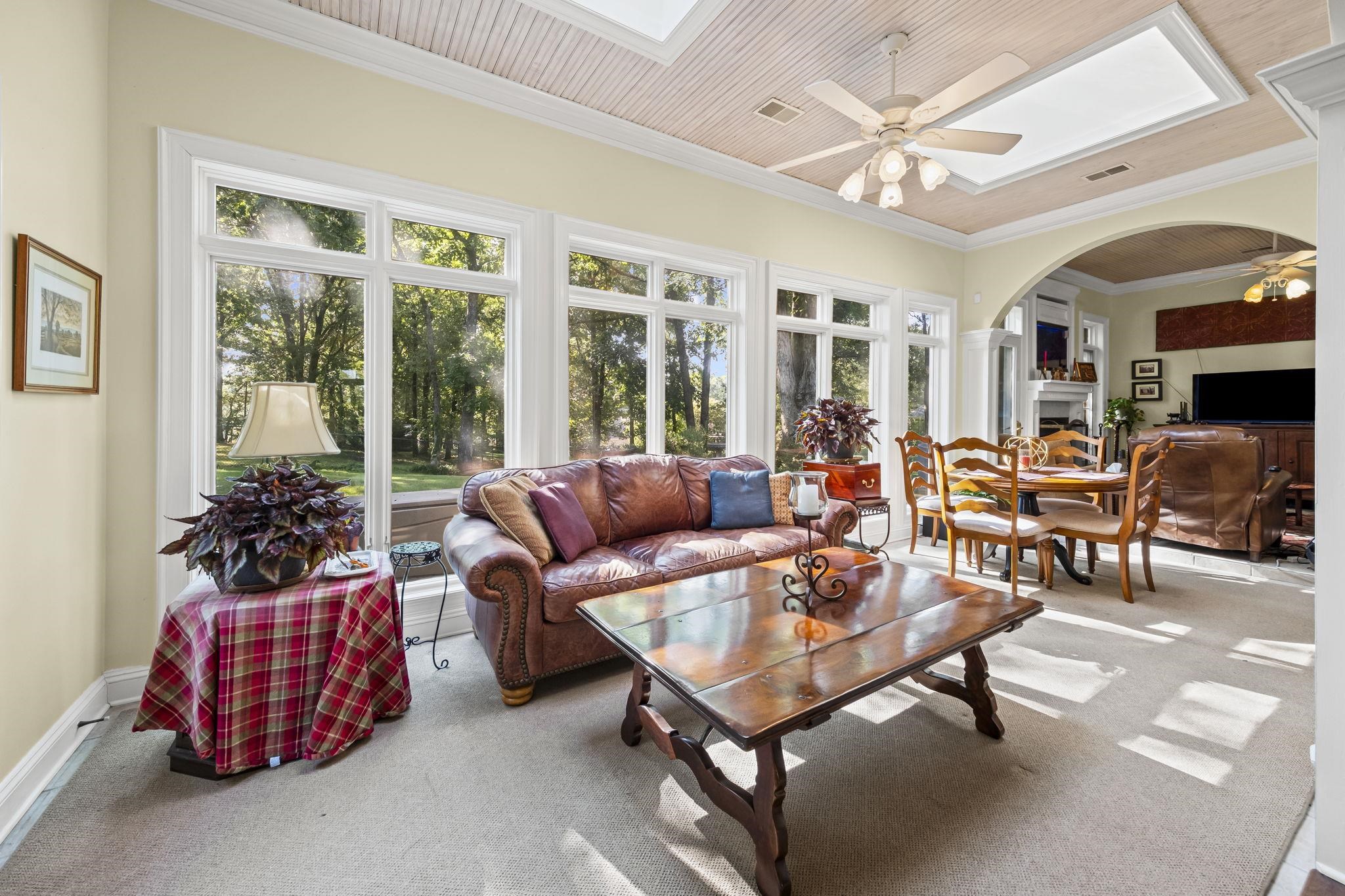 450 Cherry Road Eads, TN 38028 - Photo 8 of 24 Sunroom with a skylight and arched walkways